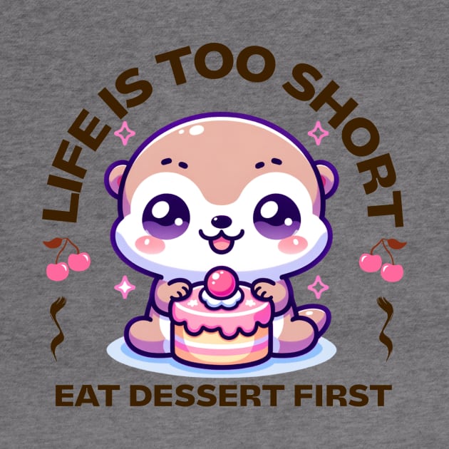 Life is Short Eat Dessert First by Pink & Pretty